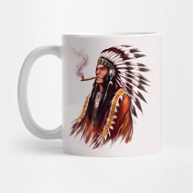 Native American Indian Chief by AngelsWhisper